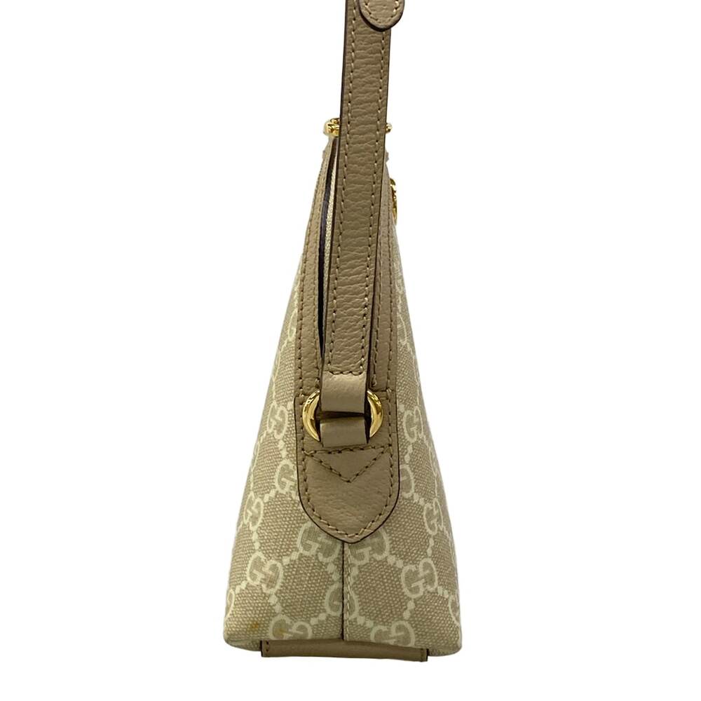 Gucci Ophidia Shoulder Bag 499621 Light Beige Red Green PVC Leather - Picture 2 of 15